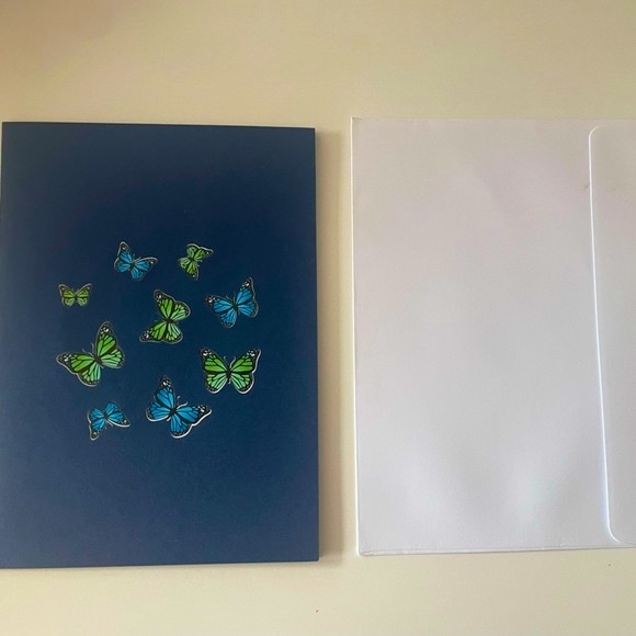 3D Pop Up Butterfly Stationary Card - Picture 4 of 4